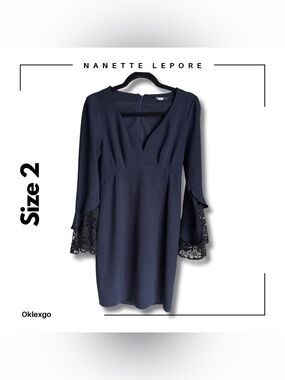 Nanette Lepore Navy Betty Lace Dress | Size 2 | Pre-Loved